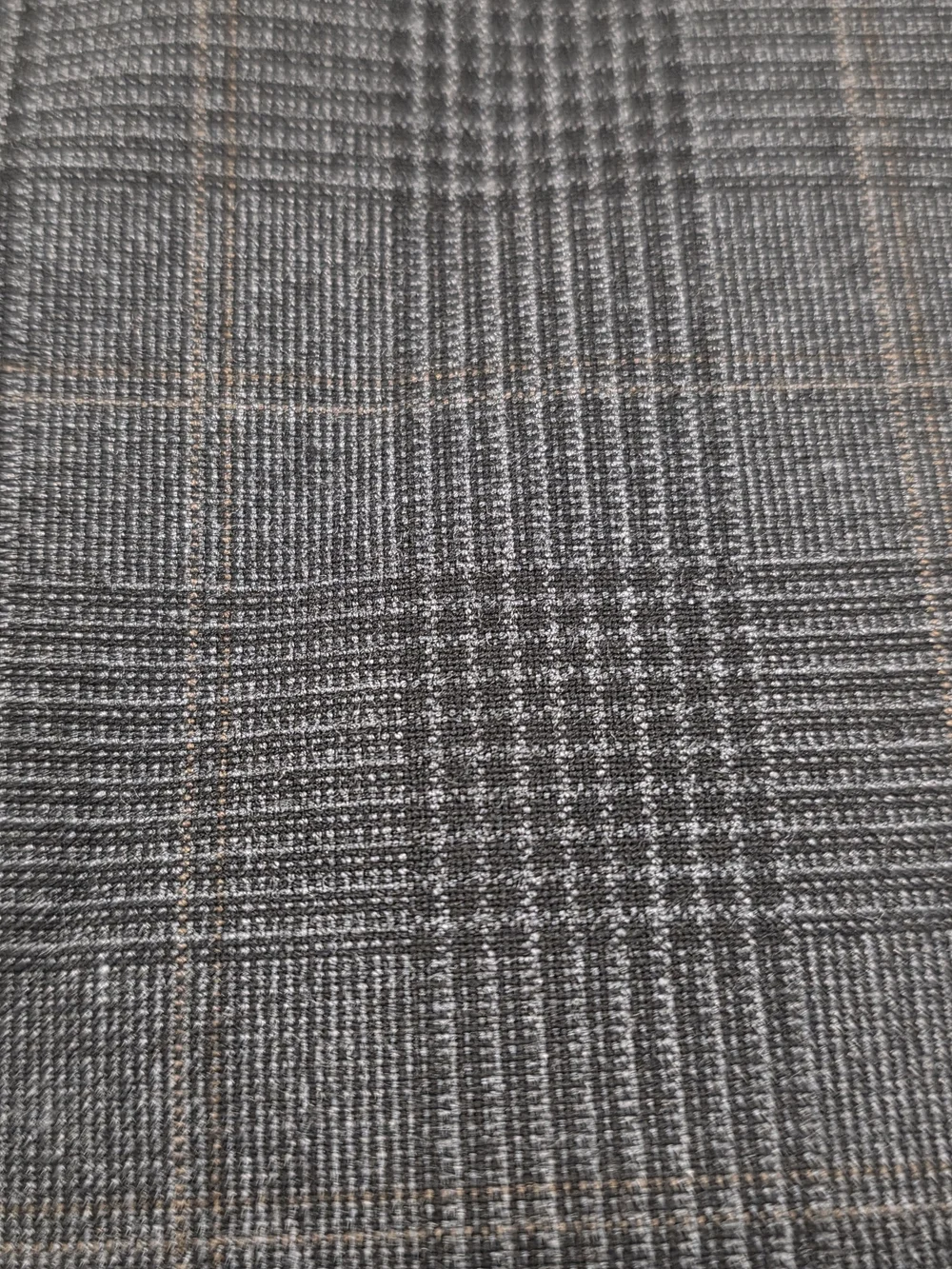 38S Men's Express Double Breasted Blazer Extra Slim Gray Tartan Plaid Sport Coat